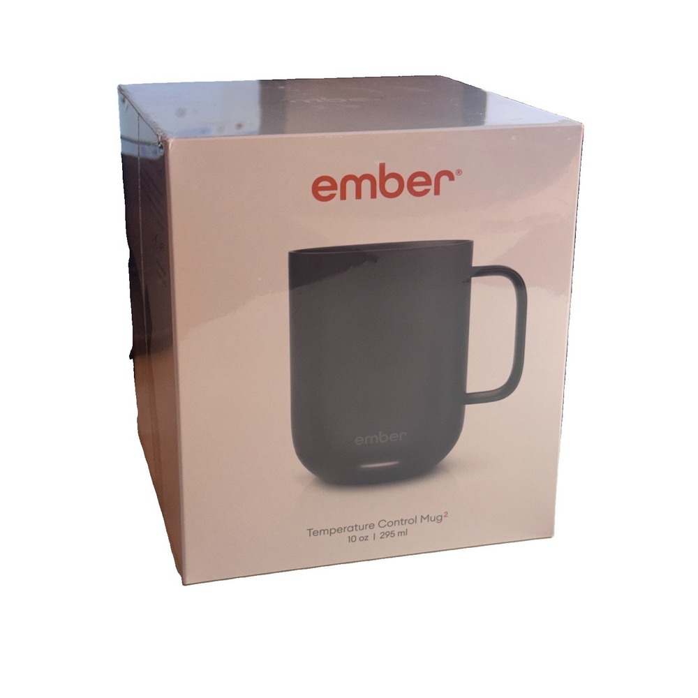 Ember Smart Mug 2 10 Oz Black New Sealed in Box App-Controlled Heated Coffee Mug
